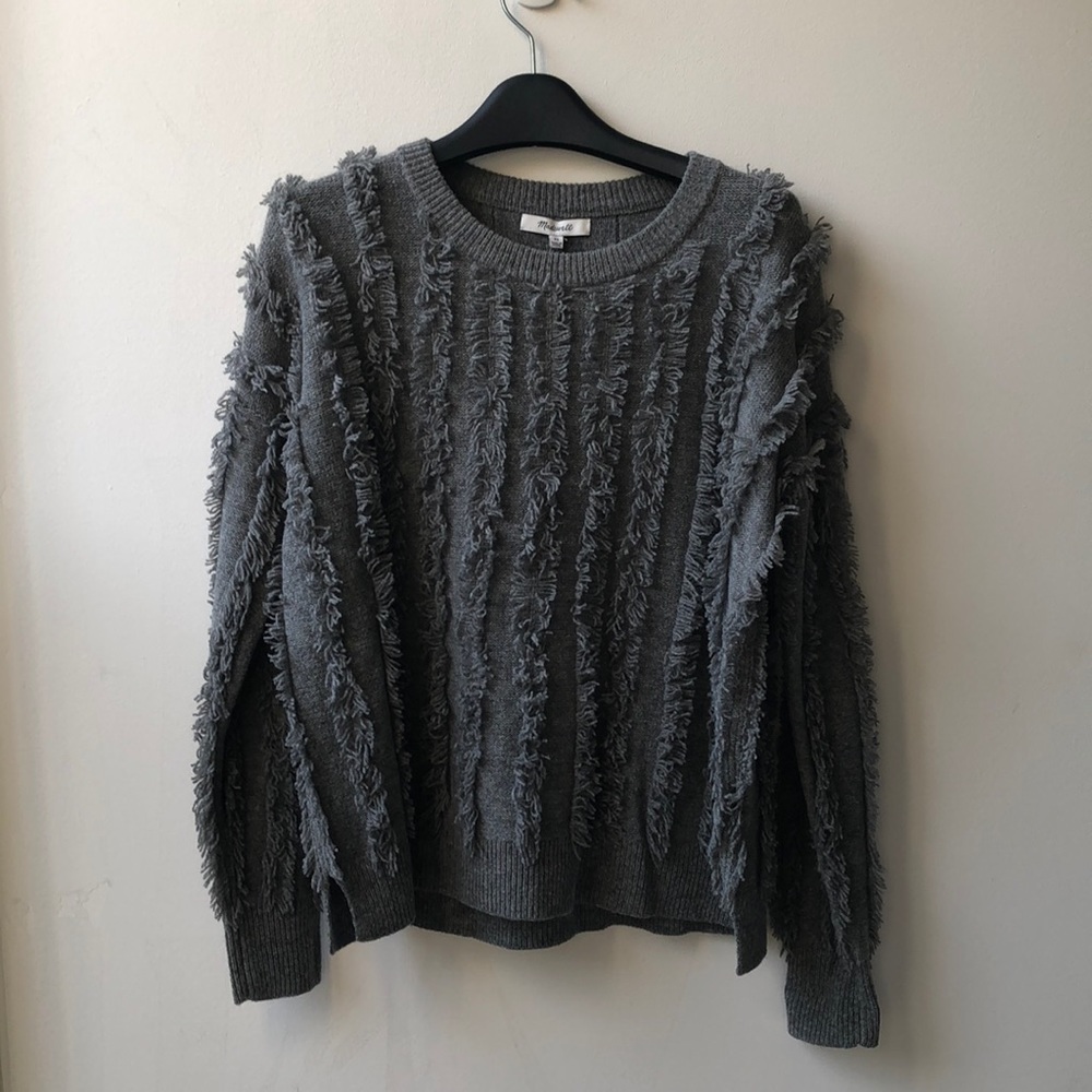 Madewell wool grey sweater 100% wool, NWT size XS